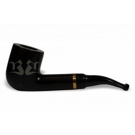 Cachimbo Bertoldi BB Liso Preto com Filtro Permanente